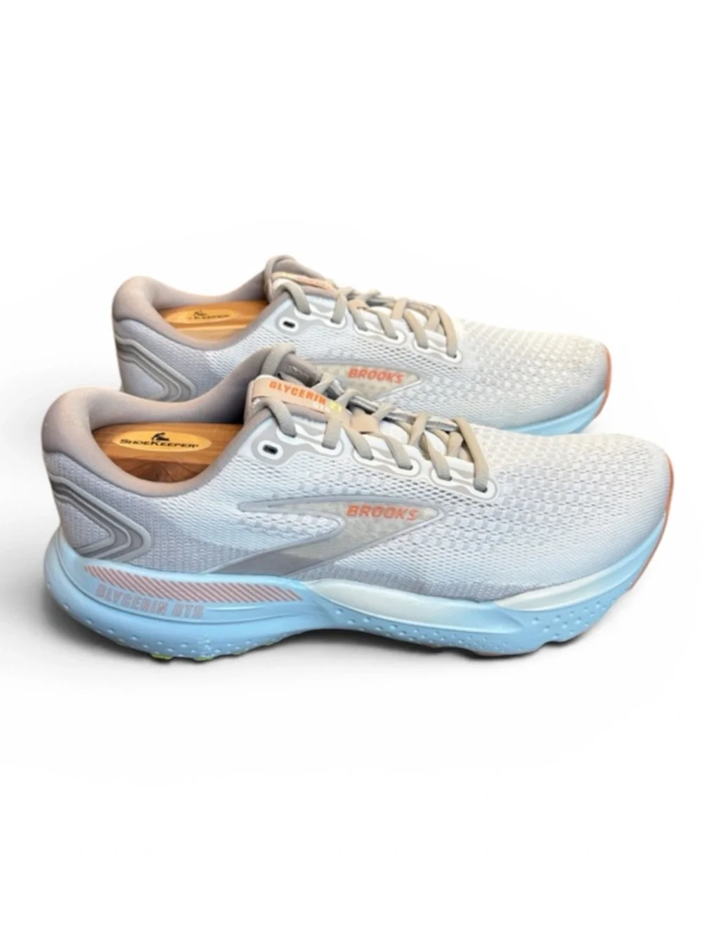 Brooks Glycerin 21 GTS Running Shoes Women’s 11 Beige/Light Gray Athletic